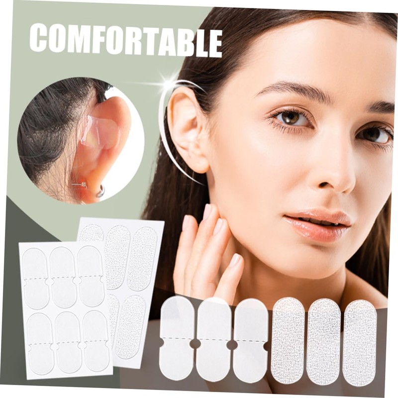 COLLBATH Ear Stickers Set 20 Sheets Vertical Ear Tape for