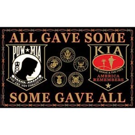 POW MIA Flag with Grommets 3ft x 5ft