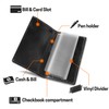 Aurya Leather Checkbook Covers for Personal Checkbook, Checkbook Holder with