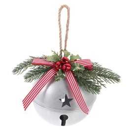 FUNOMOCYA Christmas Bells Large Iron Crafted Bells for Tree Decor DIY Xmas Berry Bell Ornaments
