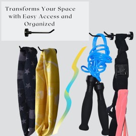 Magnet Hooks for Cruise, Magnetic Hangers for Dog Leash, Black Magnetic Hooks for Home Organization or Travel Use, Sturdy and Convenience, Pack of 10