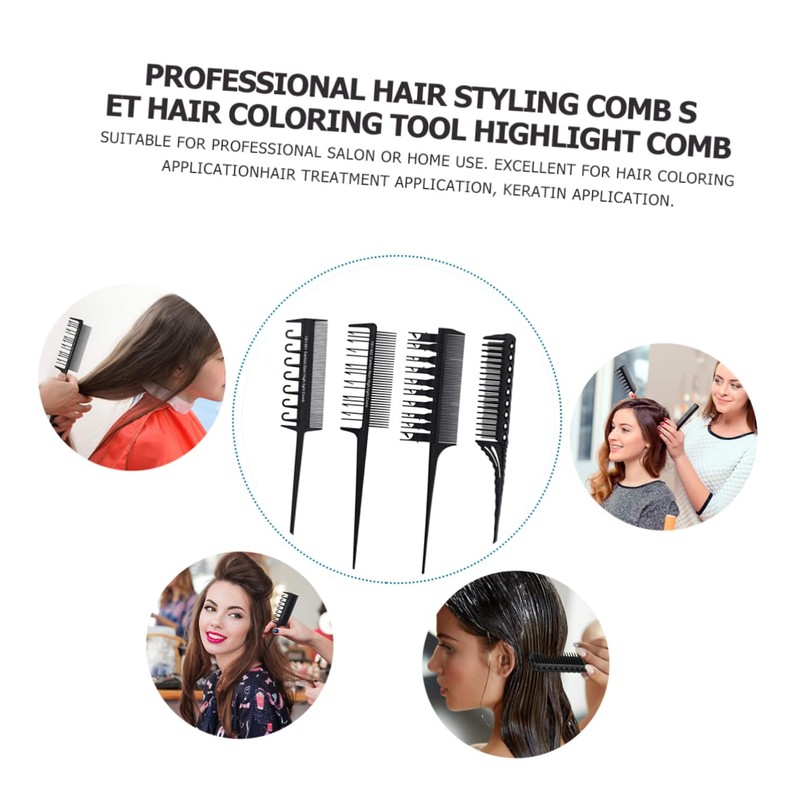 IWOWHERO Hair Dyeing Combs Set Styling Comb Kit Hair Tint