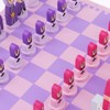 Marsrut Pink Chess Set with Chess Board Educational