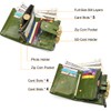 Reetee Women’s purse, small, leather zip, RFID protection, 16 card