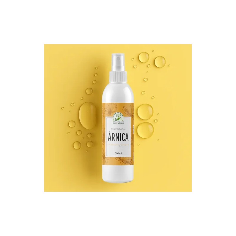 Tónico Facial Árnica 500ml Productos Mart Mexico Día Noche Piel