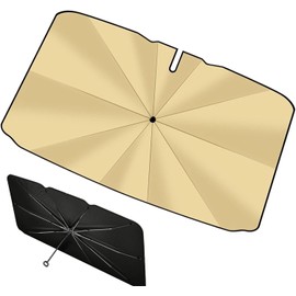Parasol de Sol para Parabrisas de Coche en Forma de Paraguas Mantiene el Parasol Plegable Tipo Paraguas para Coche para SUV Sedán Vehículo Viaje de Verano Aparcamien