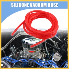 REPAIROCK 4mm 13.12ft Universal Car Silicone Vacuum Hose Pipe Tubing Water Air Line Tube Red Auto Replacement Parts