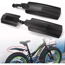 TINGJUNN 26 Inch Bicycle Fenders, Mountain Bike Tire Front and Rear Fenders for Road Mountain Bike Fat Tire Bike Outdoor Riding.