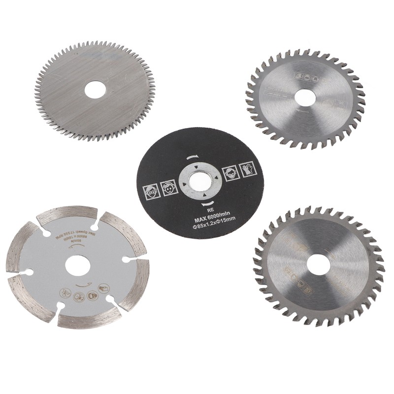 5Pcs 85mm Inner Diameter 15mm Mini Carbide Circular Saw Blade