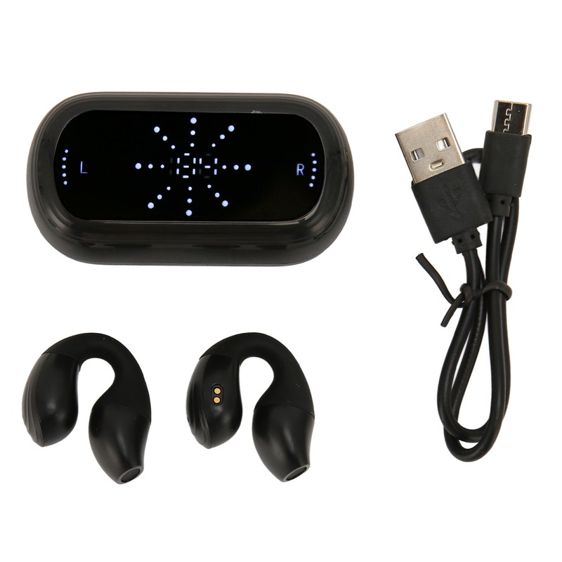Bluetooth 5.3 Earbuds Noise Reduction Ear Clip Earphones Waterproof Open
