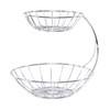 DESIGN DELIGHTS Fruit Stand Stage, 24 cm, Iron, Two-Tier Metal