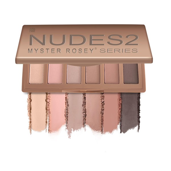 MYSTER ROSEY Nudes 2 Series Mini Eyeshadow Palette, Velvety Matte&Satin