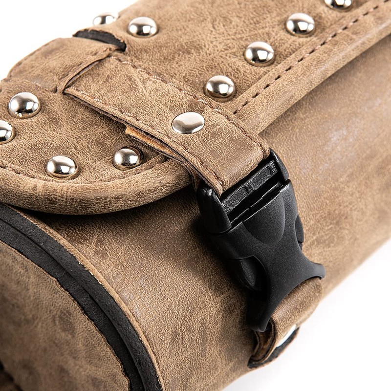 Motorcycle fork bag, universal handlebar tool bag, roll barrel bag,