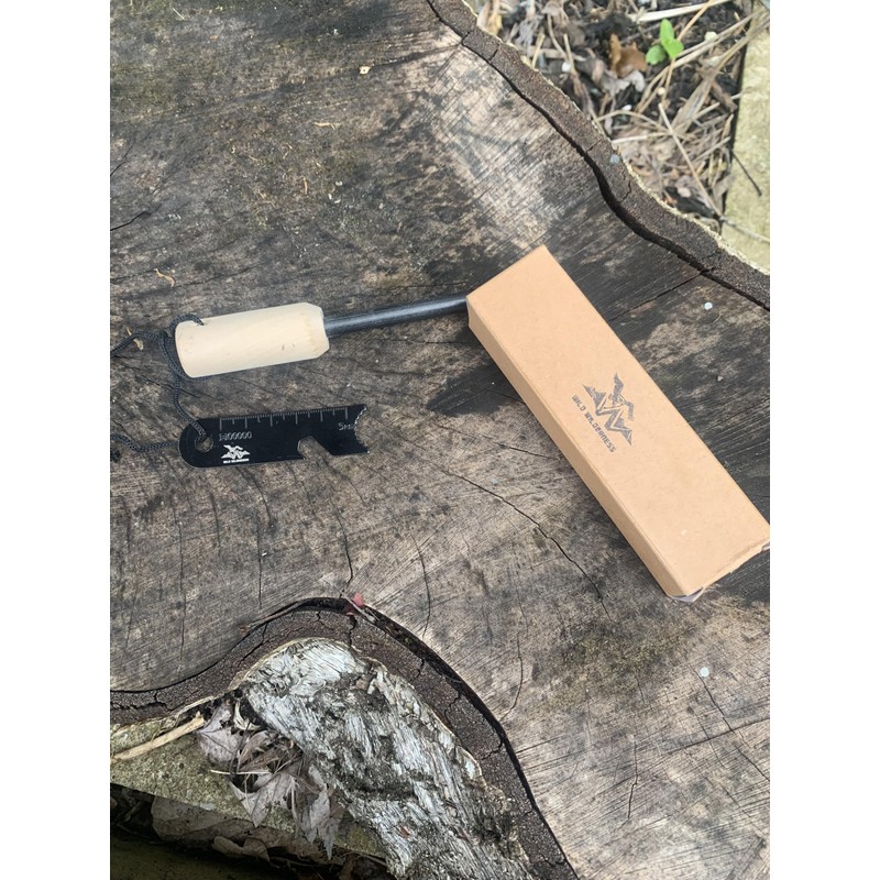 Wild Wilderness Survival Fire Steel, Flint Striker Steel Fire Starter