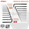 Hi-Spec 30pc Imperial & Metric Hex Allen Key Wrench Folding
