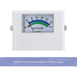 REOTEMP Garden and Compost Moisture Meter MM15 with Backyard Compost Thermometer FG20P (Bundle, 2 Items)