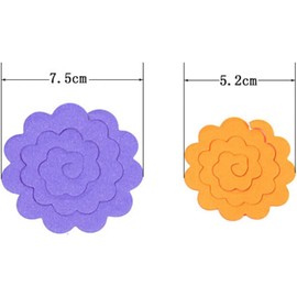 ODETOJOY Flower Quilling Paper Strips Craft Make Paper Flowers Kit for Scrapbooking (Rose Flower Paper)