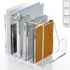 SANRUI Acrylic Desk Organizers, Clear Magazine File Holder, 5 Vertical