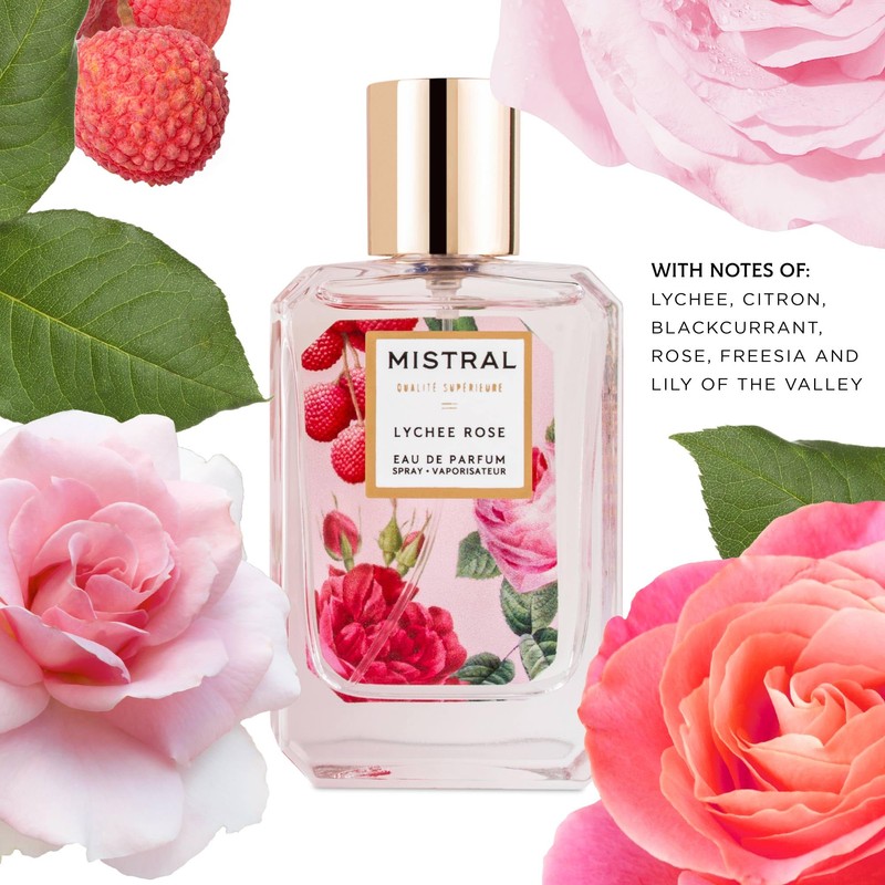 Mistral Lychee Rose Eau de Parfum – Citrus Floral Perfume