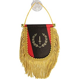 Black American Heritage Flag (1967) - Window Hanging Flag (Shield)