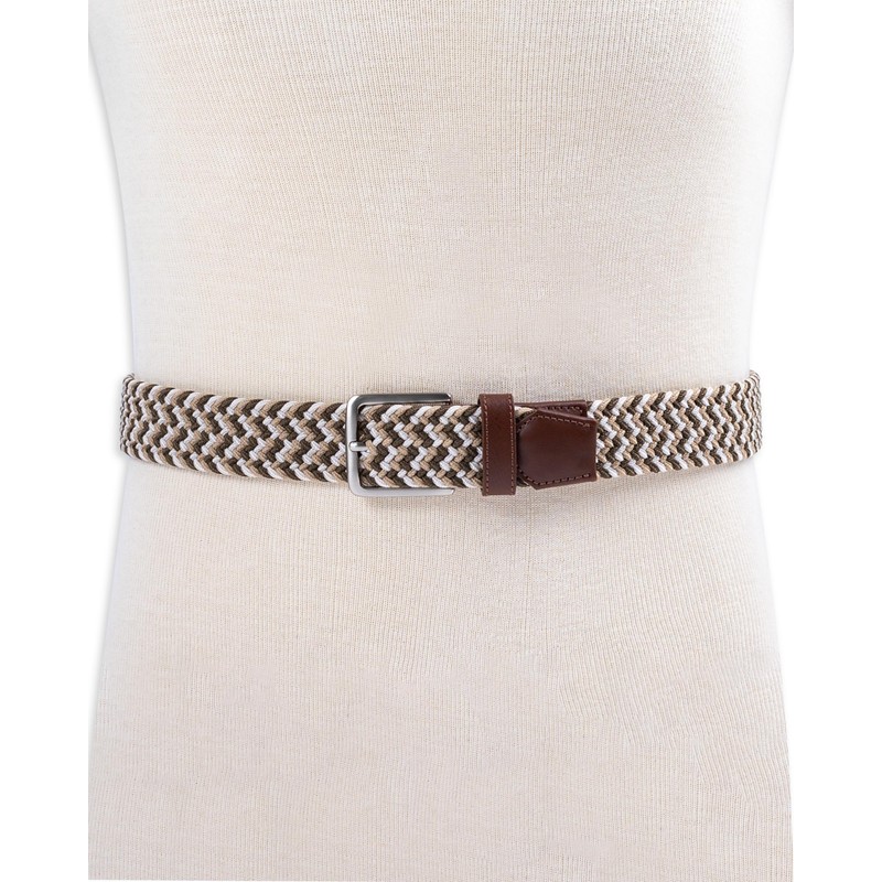 Dockers Men's Casual Everyday Braided Fabric Fully Adjustable Web Belt,