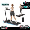 REDLIRO Walking Pad Treadmill with Incline - 2 in 1