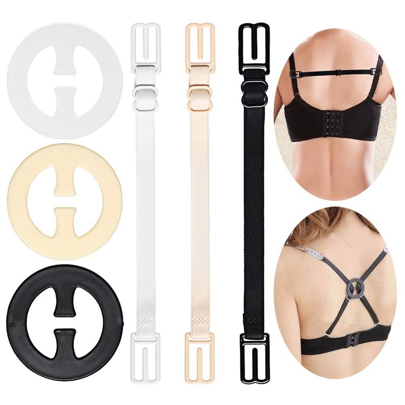 6 Pcs Bra Straps Clips, Racerback Bra Clips, Elastic Adjustable