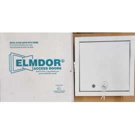 Elmdor 12 in. x 12 in. Fire Rated Wall Access Panel FR12X12PC-CL, Cylinder Lock.