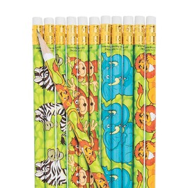 ZOO ANIMALS PENCIL - Stationery - 24 Pieces