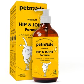 PetMade Hip and Joint Supplement for Dogs - Glucosamine Chondroitin for Dogs - Extend Joint Care, Flexibility Support & Bone Strength - With MSM, Hyaluronic Acid, Vitamin B12, B6, B1 & More - 16 Fl Oz