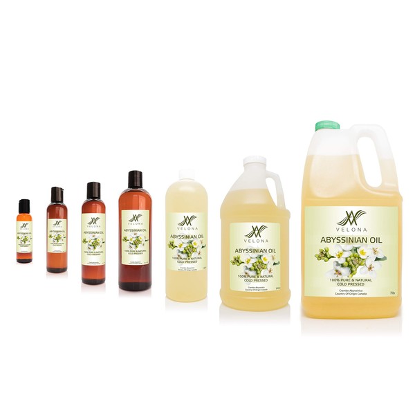 Abyssinian Oil by Velona - 48 oz | 100% Pure and Natural Carrier Oil | Cold Pressed | Hair, Body Care | Use Today - Enjoy Results