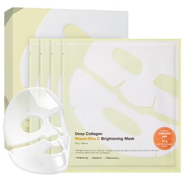 SUNGBOON EDITOR Deep Collagen Niacin-Vita C Mascarilla Nocturna 37Gx4Ea  Mascarilla Facial De Colágeno Real Con Niacinamida Y Vitamina C  Colágeno... 