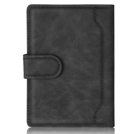 TRHDFW Passport Wallet Passport Holder Simple Waterproof PU Leather Blocking Multifunctional Passport Cover Travel Accessories