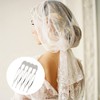 20 PCS Small Tiny Metal Side Hair Combs Plain Blank