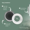 Vent Systems 6" Inch White Metal Adjustable Diffuser - Round