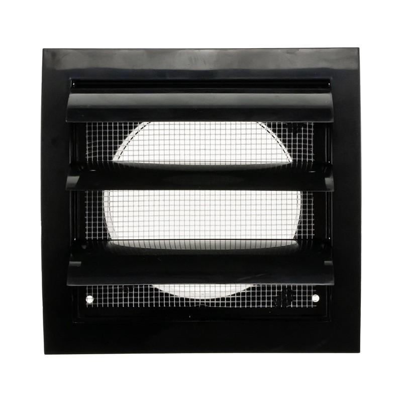 Black Exhaust Hood Vent 4'' Inch with Built-in Pest Guard