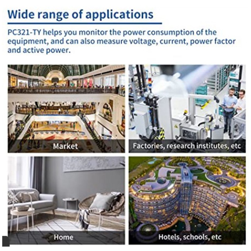 WiFi Smart Power Meter 3 Phase Energy Monitor 100‑240V with