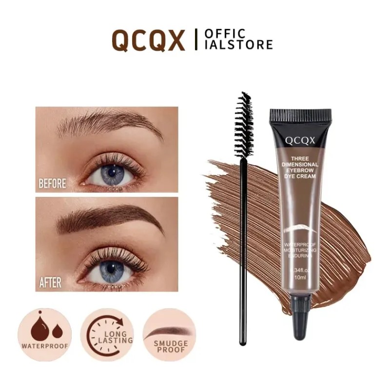 Gel Para Cejas Qcqx 3d Resistente Al Agua Y De