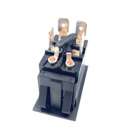 2 Packs Jack Momentary Rocker Switch, DC 12V 20A 4pin Reverse Polarity Rocker Switch DPDT 4 Pin(ON)-Off-(ON), Motor Control RV Switch with Wires DPDT for RV 5th Wheel Tongue Trailer