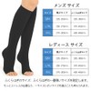 NANOOER 3-Pair Compression Socks, Toeless Elastic Stockings, Sleeping Socks, High