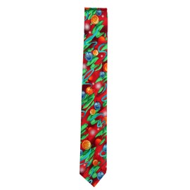 Jerry Garcia mens JG-H-9 Holiday Theme Christmas Tie Neckties, Red, One Size