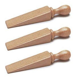 Merriway BH01615 Door Wedge Wooden 140mm -3 Pcs