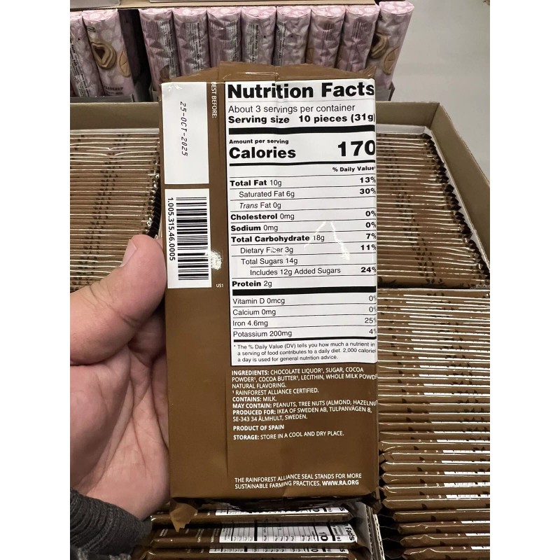 IKEA CHOKLAD MÖRK DARK CHOCOLATE BAR PACK OF 3