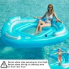 Jasonwell Floating Island Pool Float - Giant Inflatable Multi Person