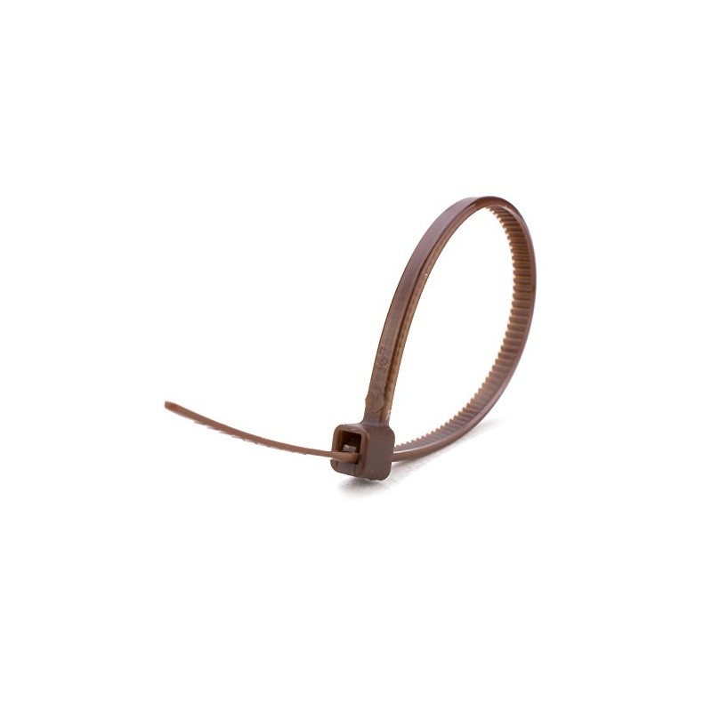 100 x Brown Cable Ties - 100mm x 2.5mm (Zip