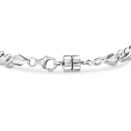 Ross-Simons Italian Sterling Silver and 18kt Gold Over Sterling Jewelry Set: 2 Magnetic Clasp Converters