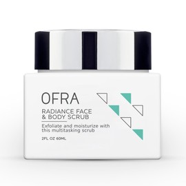 OFRA Radiance Face & Body Scrub | Exfoliating Body Scrub for Smooth, Glowing Skin | Gently Buffs Away Dead Skin Cells | Deep Cleansing & Hydrating Formula for Face & Body | All Skin Types, 2.2oz 60mL