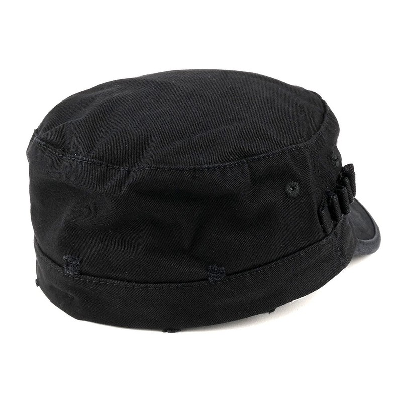 Washed algodón Ejército Militar BDU estilo Fitted Pac, Negro