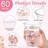Funnymoom 60 Pcs Pink Bear Plastic Cups 16 oz Disposable