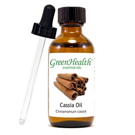 GreenHealth Cassia – 2 fl oz (59 ml) Glass Bottle w/Glass Dropper – 100% Pure Essential Oil